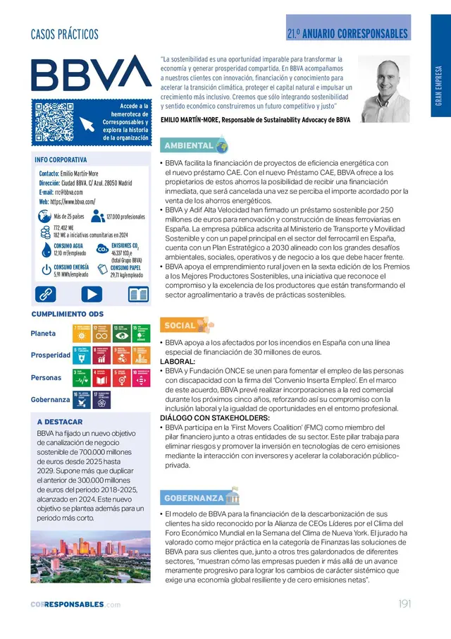Ejemplo de caso práctico publicado en el Anuario Corresponsables